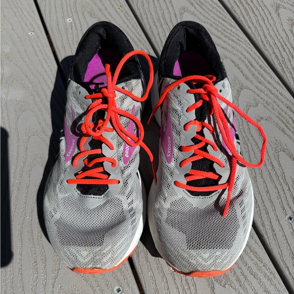 Brooks Launch 6 Women's Size 9 Grey/Black/Purple Athletic Running Shoes - Picture 6 of 10